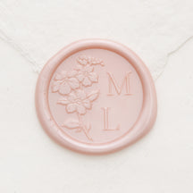 Forget Me Not Monogram Wax Seals