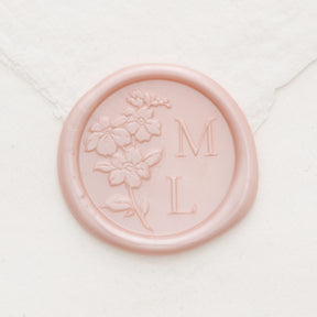 Forget Me Not Monogram Wax Seals