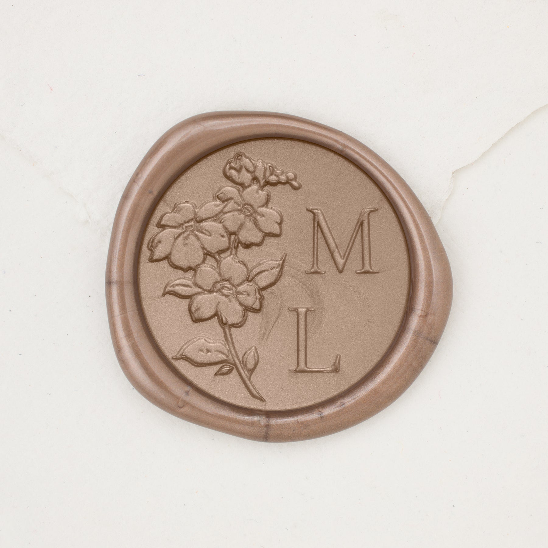 Forget Me Not Monogram Wax Seals