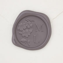 Forget Me Not Monogram Wax Seals