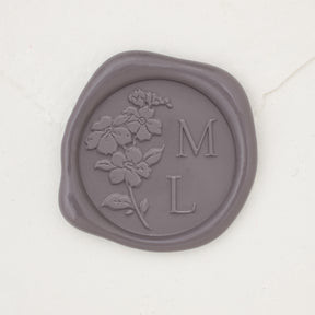 Forget Me Not Monogram Wax Seals