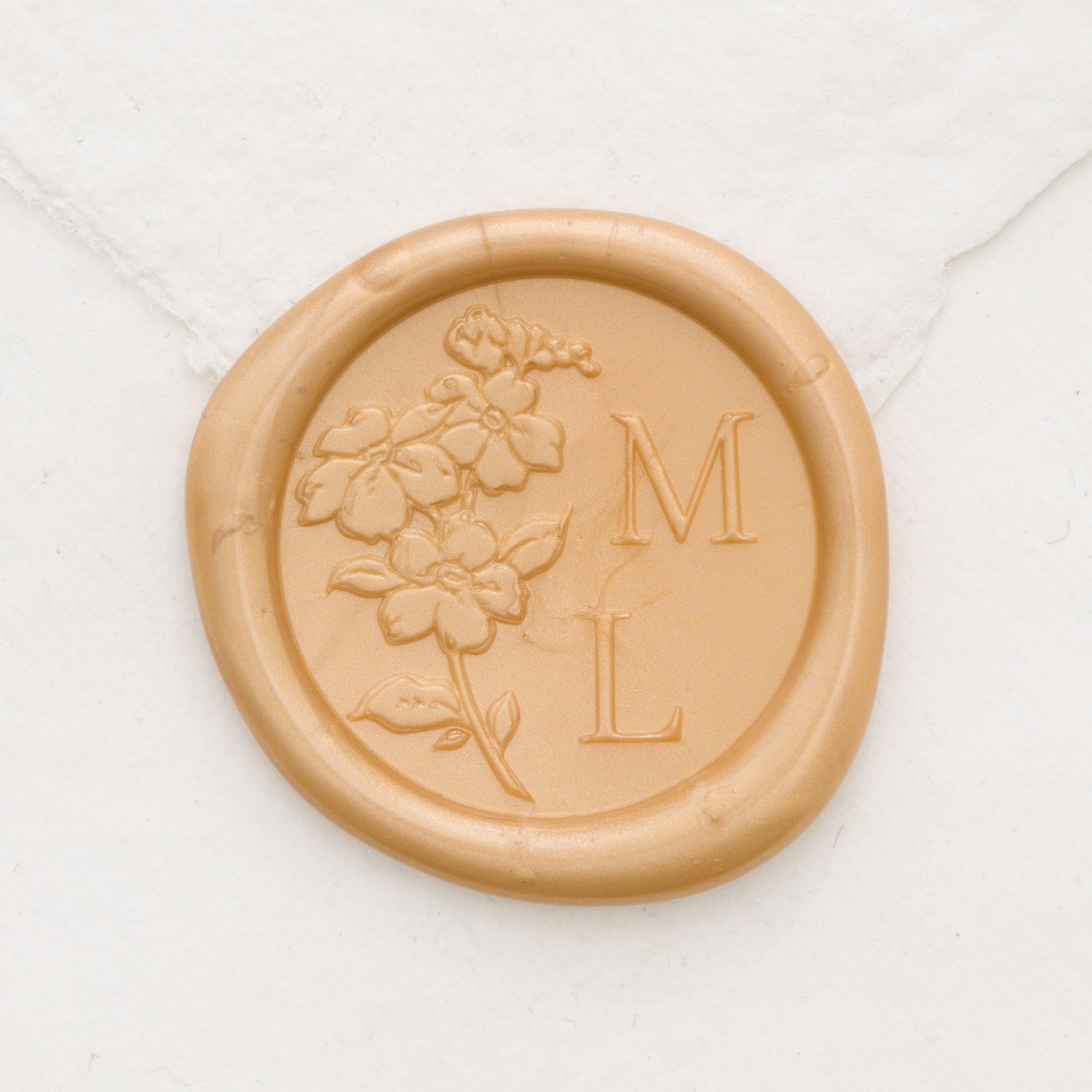 Forget Me Not Monogram Wax Seals