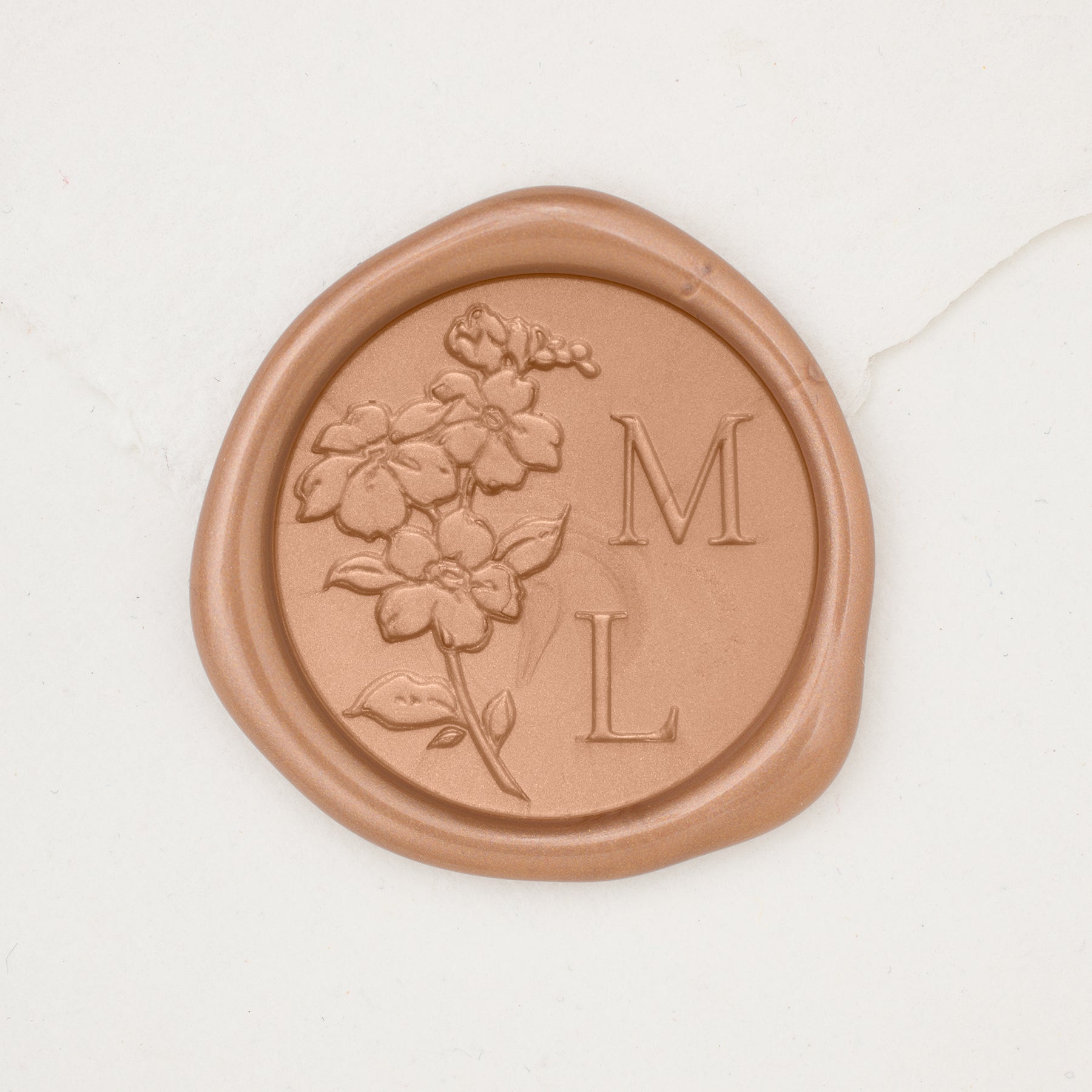 Forget Me Not Monogram Wax Seals