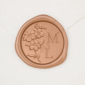 Forget Me Not Monogram Wax Seals