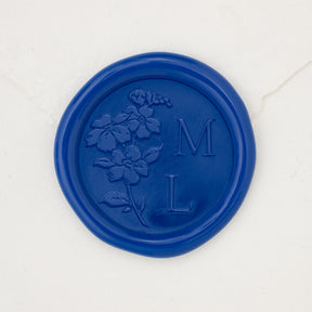 Forget Me Not Monogram Wax Seals