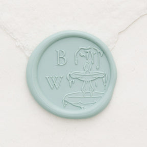 Fountain Monogram Wax Seals