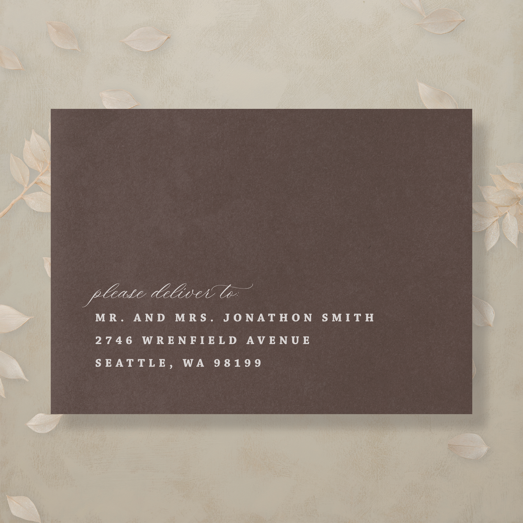 Modern Romance Addressed Envelopes