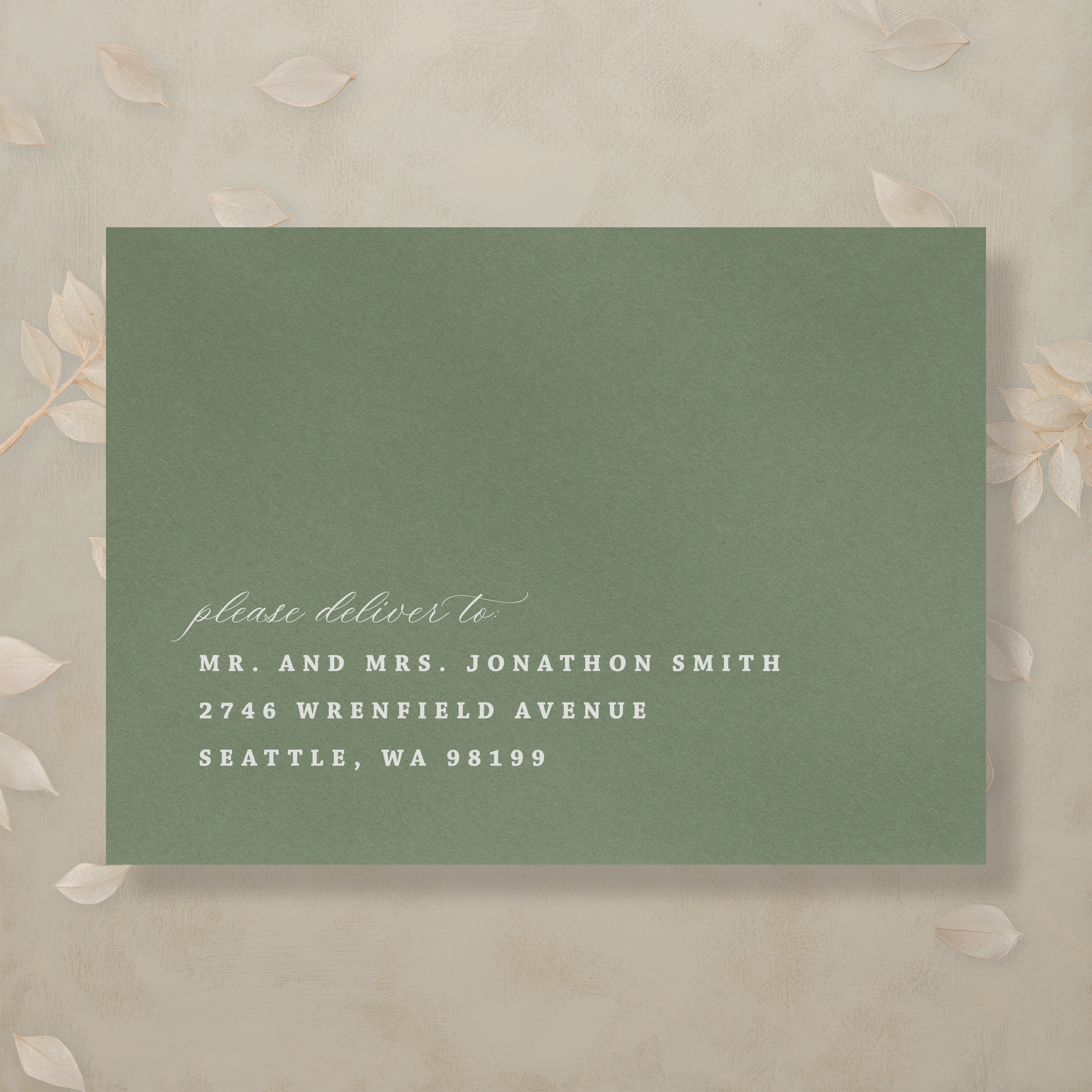 Modern Romance Addressed Envelopes