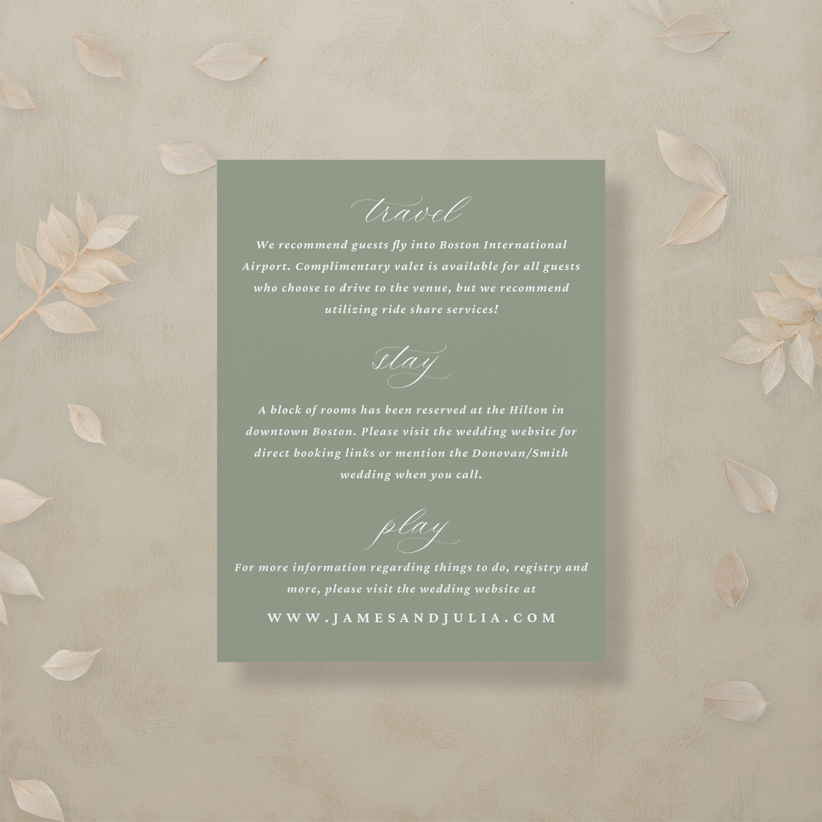 Modern Romance Details Card