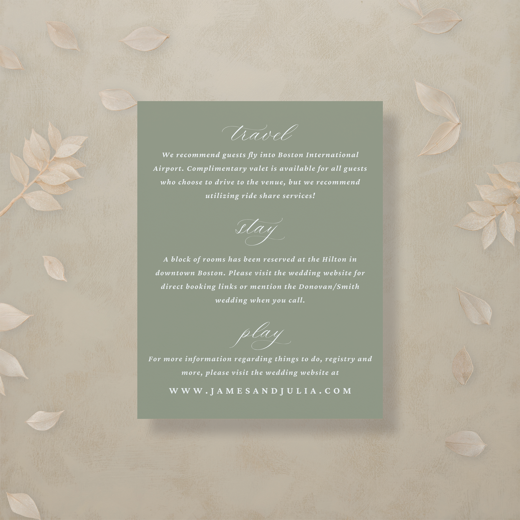 Modern Romance Details Card