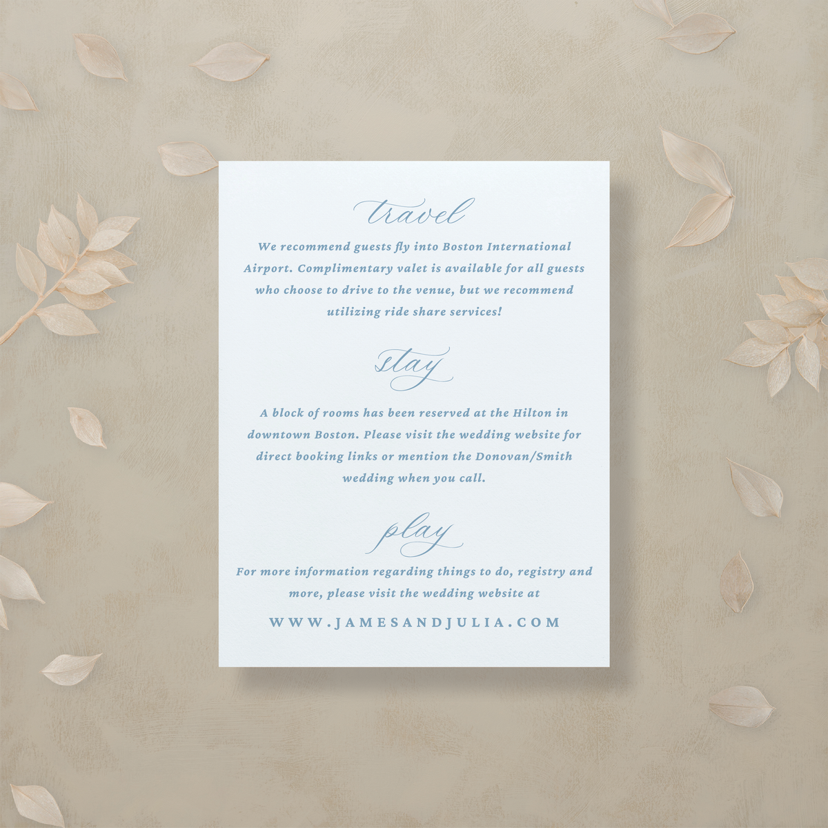 Modern Romance Details Card