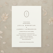 (Sample) Modern Romance All In One Wedding Invitation