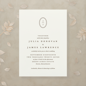 (Sample) Modern Romance All In One Wedding Invitation