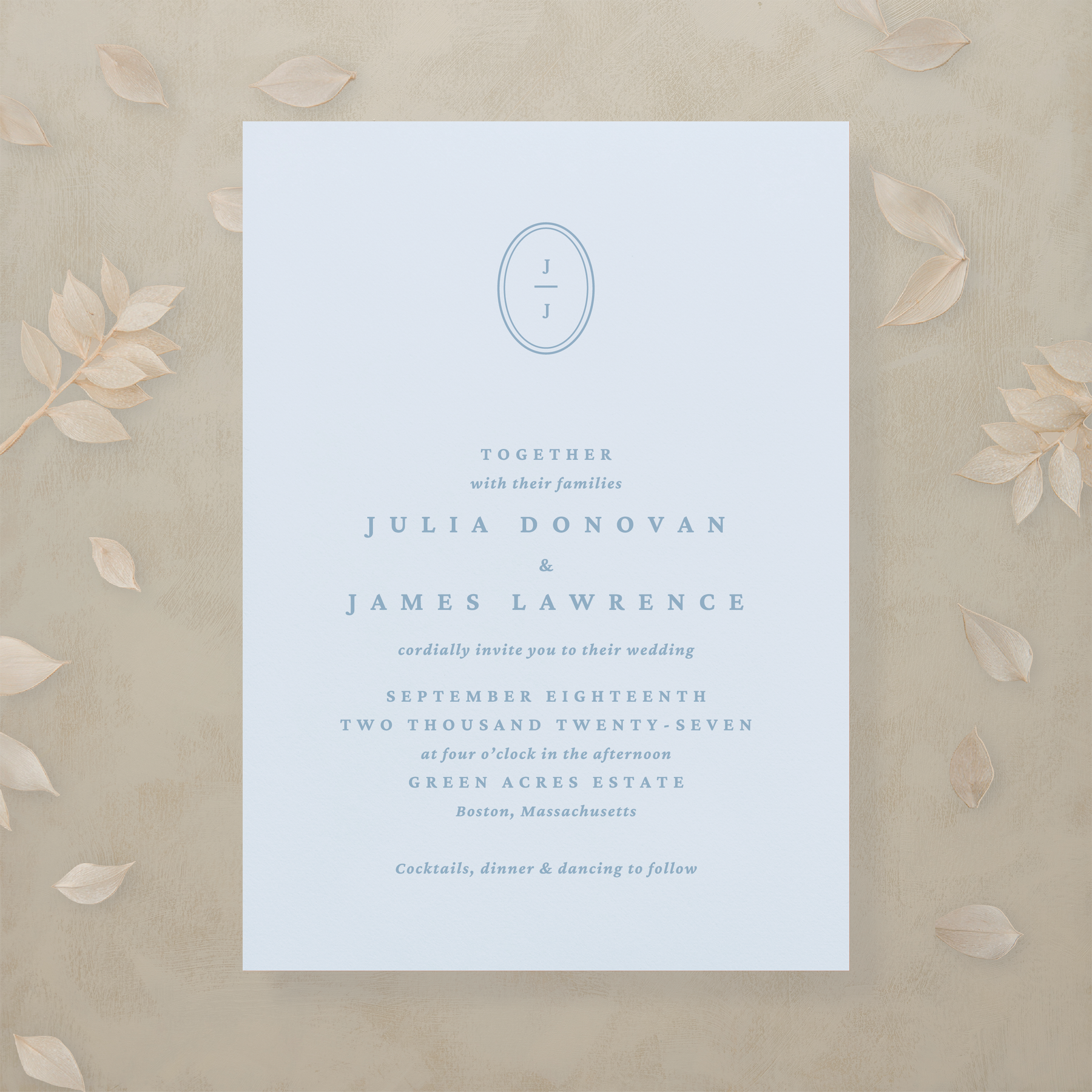 Modern Romance Wedding Invitation