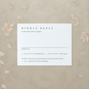 Modern Romance RSVP Card