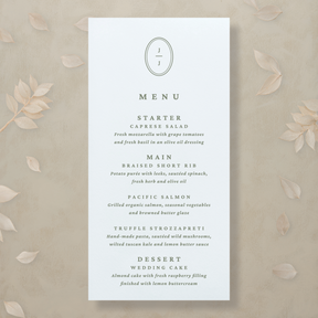 Modern Romance Menu