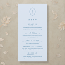 Modern Romance Menu