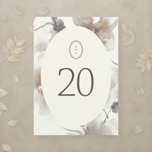 Modern Romance Table Number