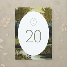 Modern Romance Table Number
