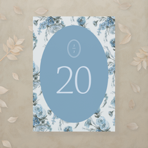 Modern Romance Table Number