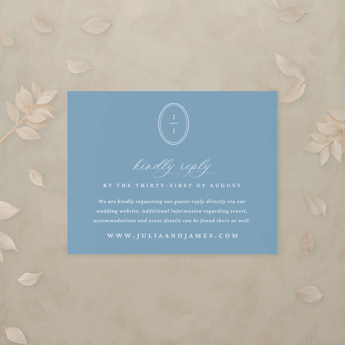 Modern Romance Digital RSVP Card