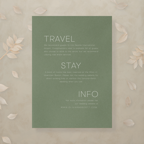 Monochrome Muse All In One Wedding Invitation