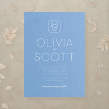 Monochrome Muse All In One Wedding Invitation