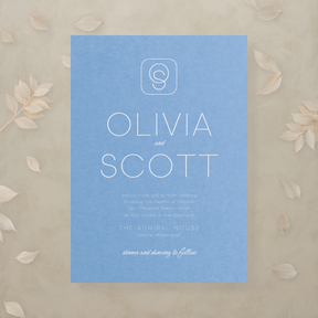 (Sample) Monochrome Muse Wedding Invitation