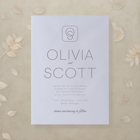 (Sample) Monochrome Muse Wedding Invitation