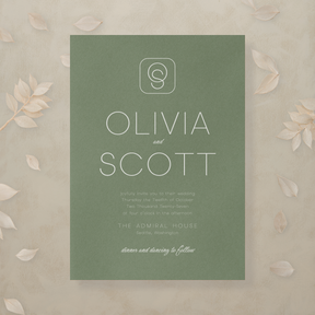 (Sample) Monochrome Muse Wedding Invitation