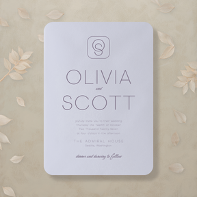 (Sample) Monochrome Muse Wedding Invitation