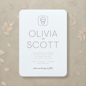 (Sample) Monochrome Muse Wedding Invitation