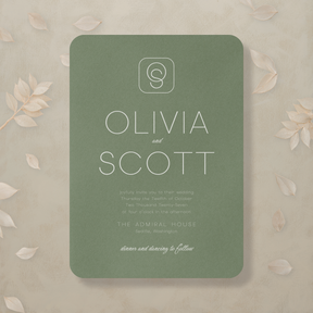 (Sample) Monochrome Muse Wedding Invitation