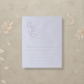 Monochrome Muse RSVP Card