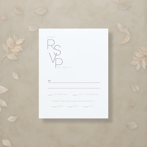 Monochrome Muse RSVP Card