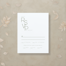 Monochrome Muse RSVP Card