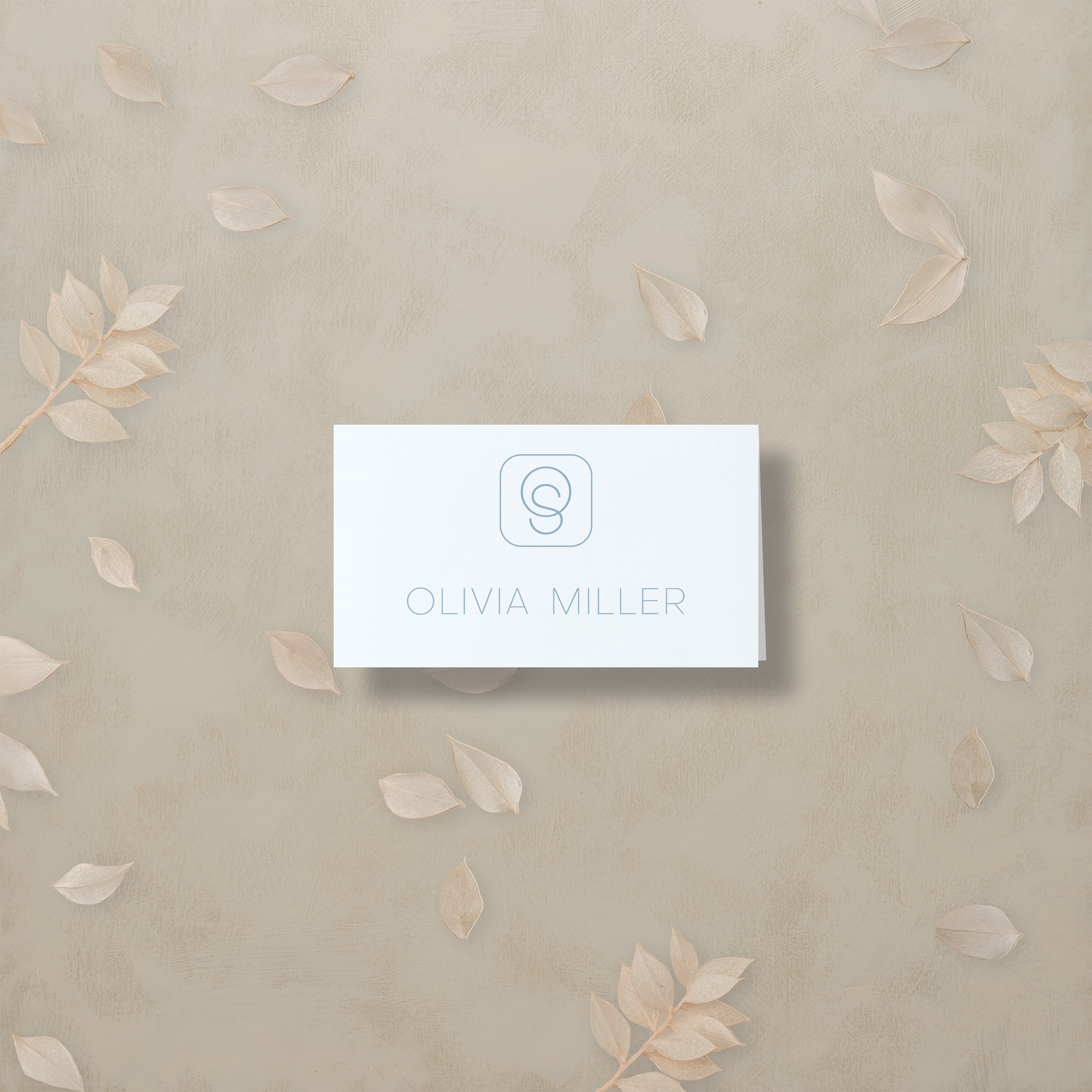Monochrome Muse Place Card