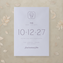 (Sample) Monochrome Muse Save The Date