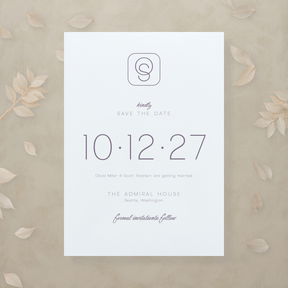 (Sample) Monochrome Muse Save The Date