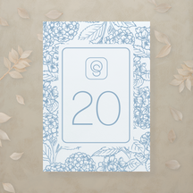 Monochrome Muse Table Number