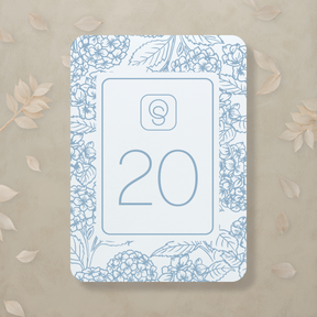 Monochrome Muse Table Number