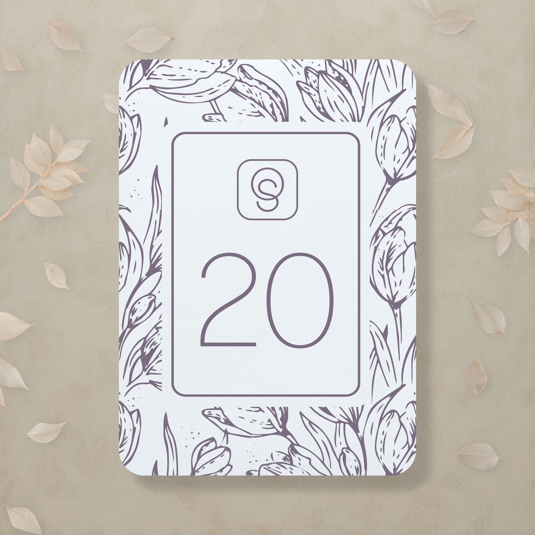 Monochrome Muse Table Number