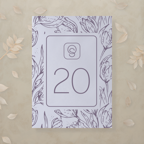 Monochrome Muse Table Number