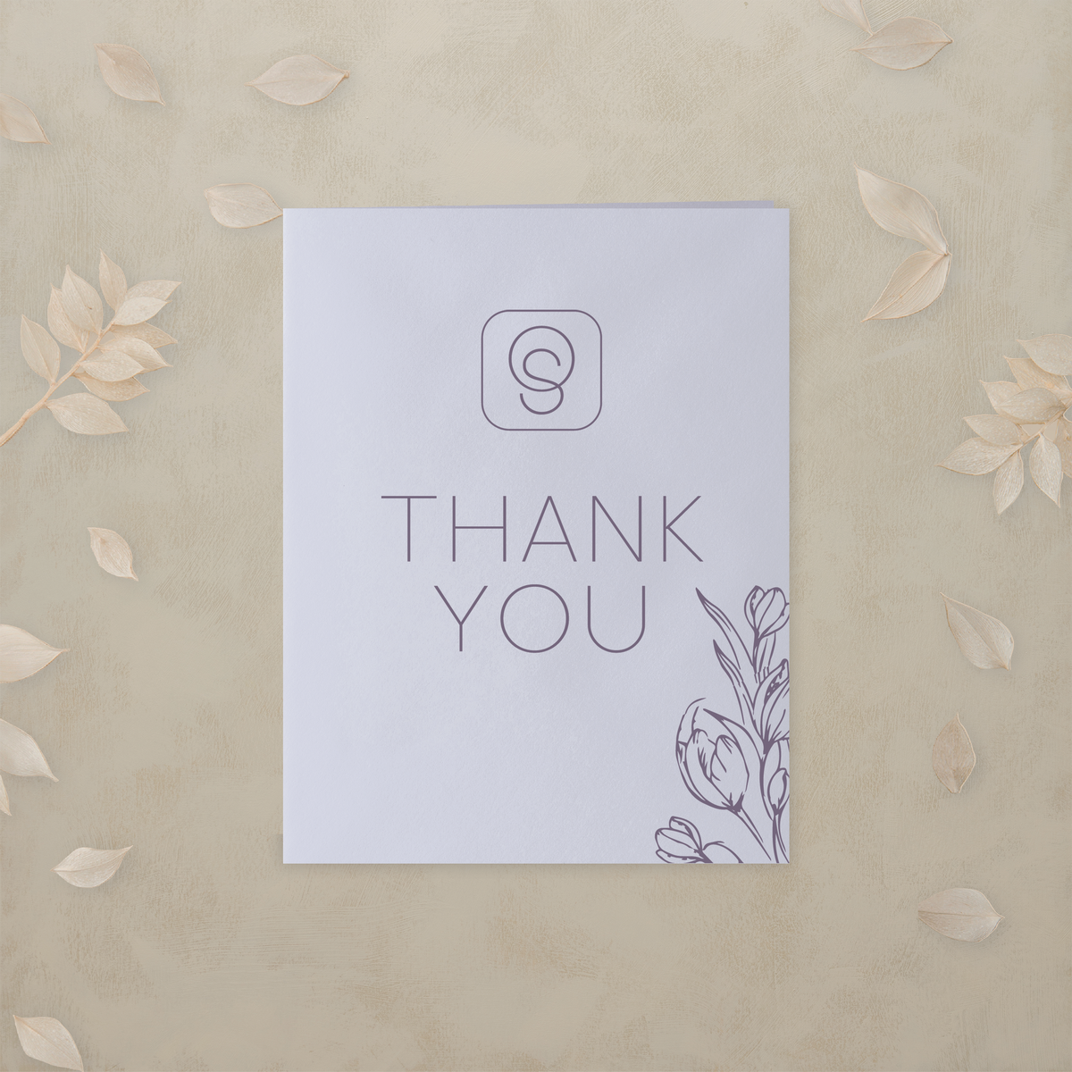 Monochrome Muse Thank You Cards
