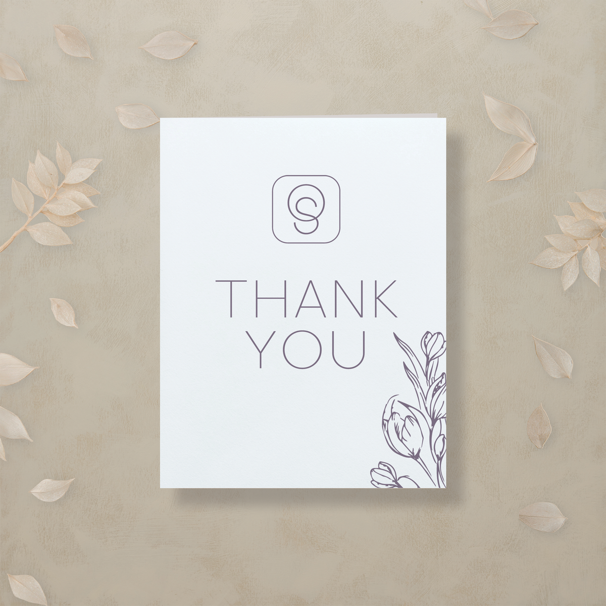 Monochrome Muse Thank You Cards