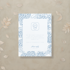 Monochrome Muse Digital RSVP Card