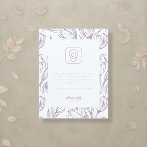 Monochrome Muse Digital RSVP Card