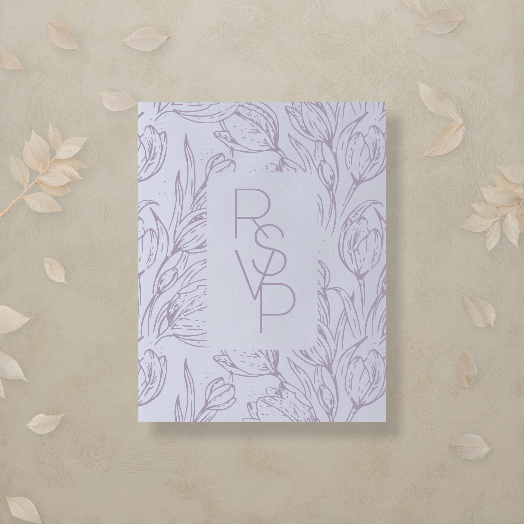 Monochrome Muse Digital RSVP Card