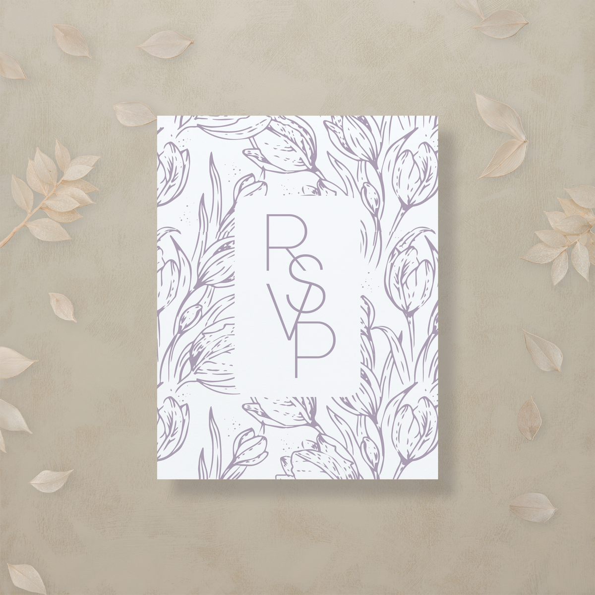 Monochrome Muse Digital RSVP Card