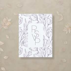 Monochrome Muse Digital RSVP Card